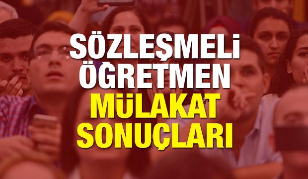 2018 MEB - Sözleşmeli öğretmen mülakat sonuçları belli oldu!