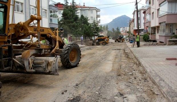 Seydişehir'de asfalt yenileme çalışmaları