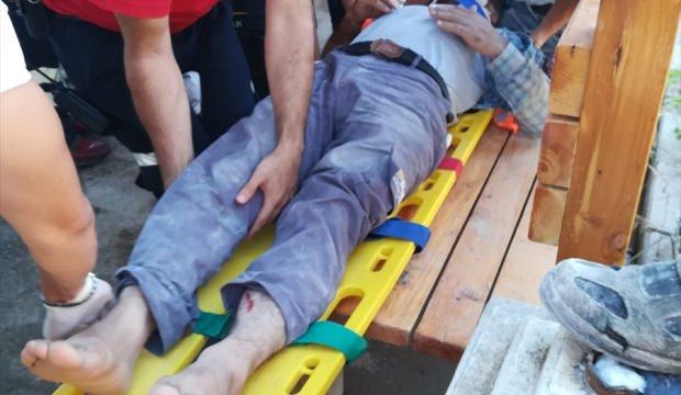 Adana'da iskele çöktü: 2 işçi yaralı