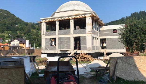 Kırşehir Belediyesi'nin Bosna Hersek'te yaptırdığı cami inşaatı