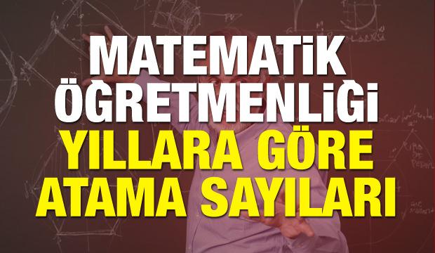 Matematik Öğretmenliğinde hangi yılda ne kadar atama yaptı? MEB