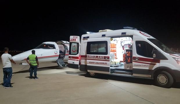 Ambulans uçak minik Şeyma için havalandı