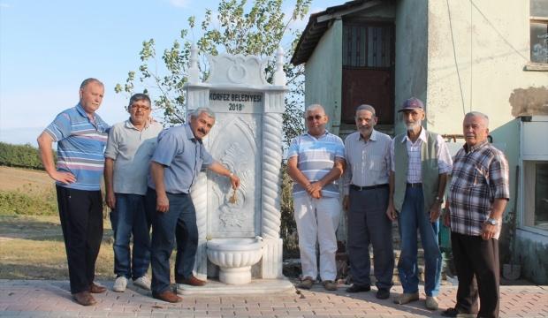 Körfez Belediyesi tarihi çeşmeyi restore etti