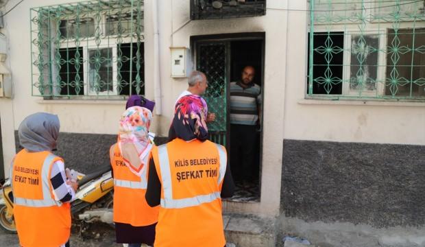 Yangında kızlarını kaybeden Suriyeli aileye belediye el uzattı