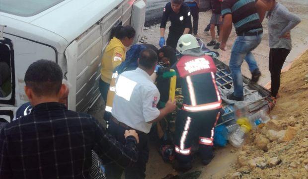 Malatya'da minibüs devrildi: 7 yaralı