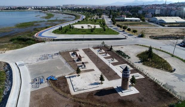 Beyşehir'de masal kahramanları parkına yoğun ilgi