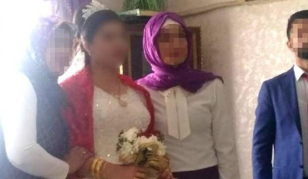 14 yaşındaki kız düğününde kurtarıldı!