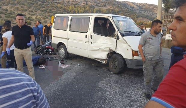 Muğla'da minibüsle motosiklet çarpıştı: 2 ölü