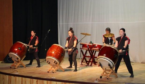 Japon davul grubu "Masa-Daiko" Kaman'da gösteri yaptı
