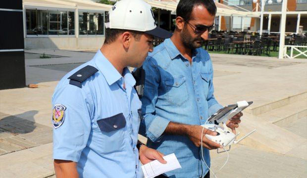 Aydın'da uçangöz destekli trafik denetimi