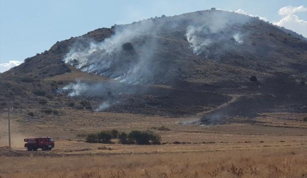 Burdur'da arazi yangını