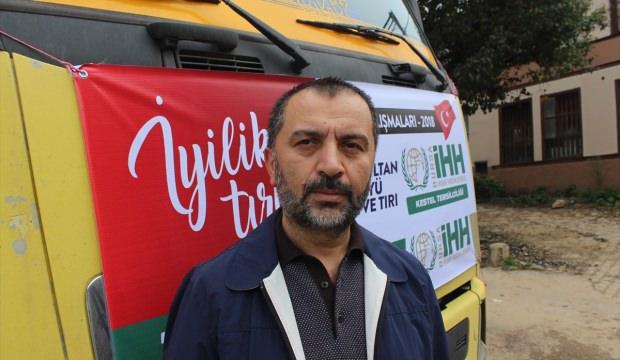 Bursa İHH'den Suriyelilere yardım tırı