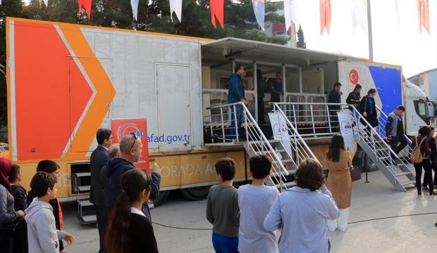 AFAD Deprem Simülasyon Tırı Burdur'da