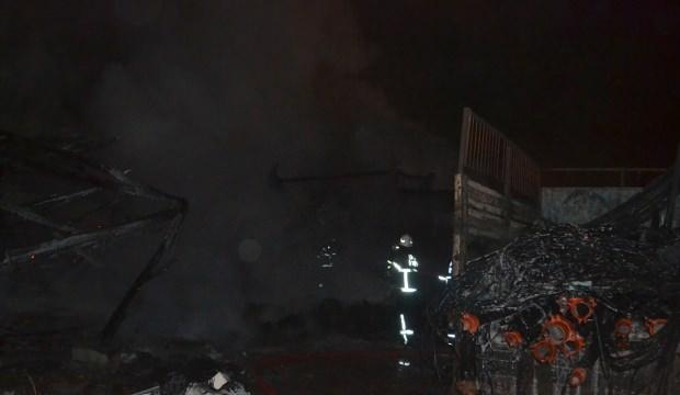 Aksaray'da fabrika yangını