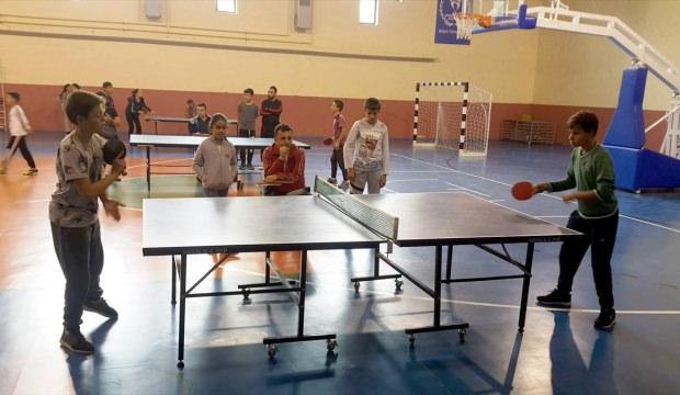 Çal'da masa tenisi turnuvası düzenlendi