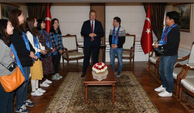 Güney Kore heyeti Trabzon Valiliğini ziyaret etti