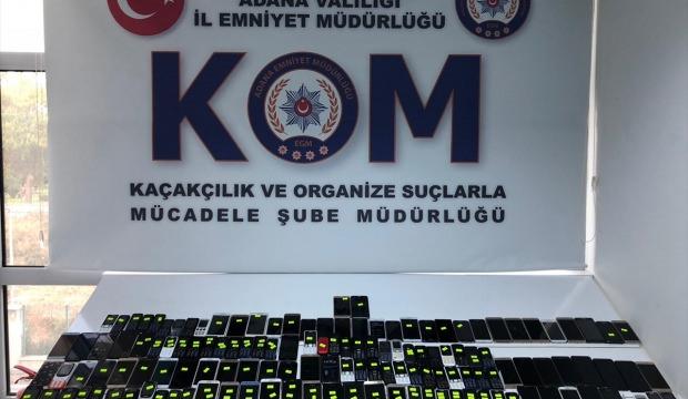 Adana'da kaçak telefon operasyonu