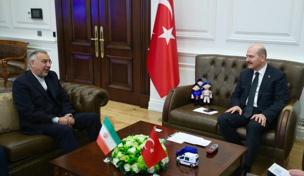 Bakan Soylu, İran'ın Ankara Büyükelçisi Fard'ı kabul etti