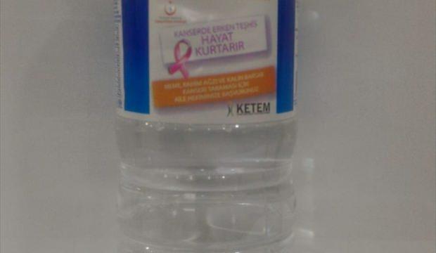Su şişelerinde "kanserde erken tanı" uyarısı bulunacak