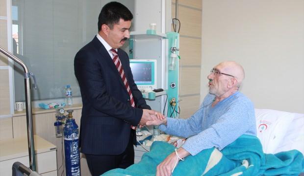 Sarıkaya Kaymakamı Özcan'dan hastane ziyareti