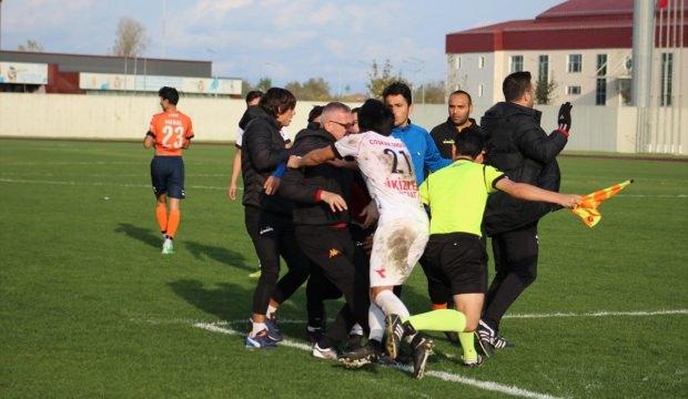 Samsun'da amatör lig maçında arbede