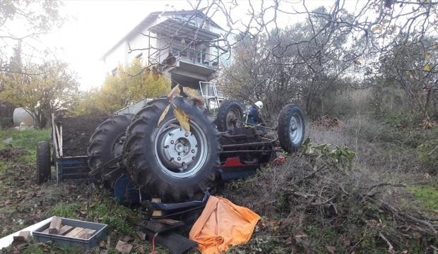 Yalova'da devrilen traktörün altında kalan sürücü öldü