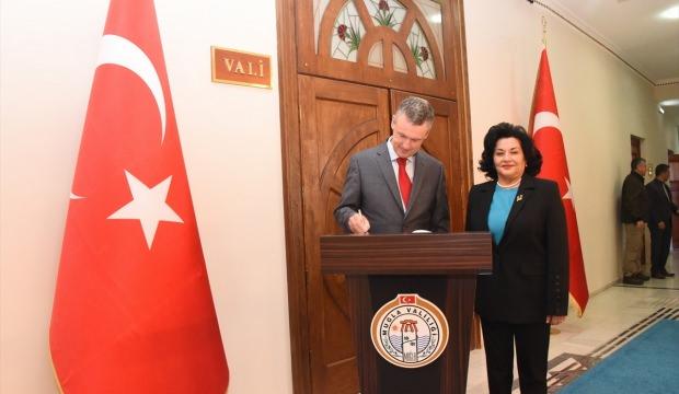Belçika Ankara Büyükelçisi Malherbe, Vali Civelek’i ziyaret etti