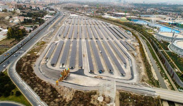 Altı otopark üstü güneş enerjisi santrali