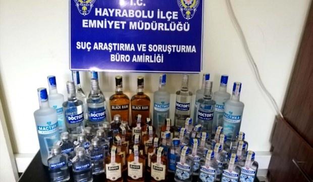 Tekirdağ'da bandrolsüz içki operasyonu