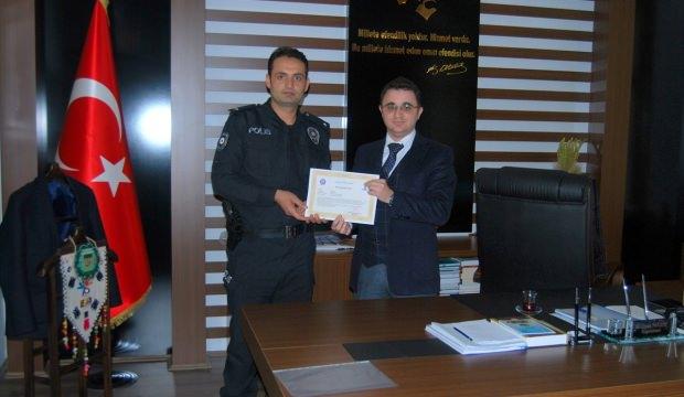 Akseki'de başarılı polisler ödüllendirildi