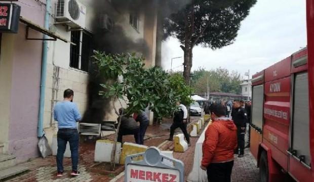 Sultanhisar Emniyet Amirliği'nde yangın