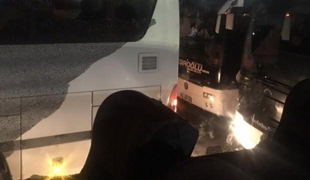 Trabzon'da Konyaspor otobüslerine saldırı!