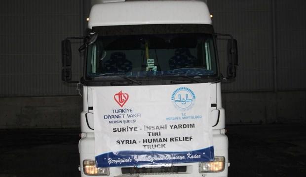 Mersinden Suriye'ye insani yardım