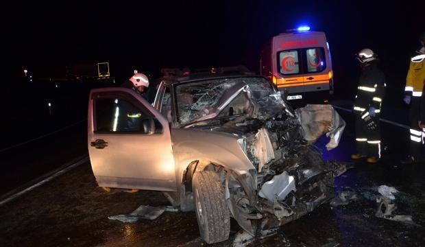 Akseki'de trafik kazası: 1 ölü, 2 yaralı