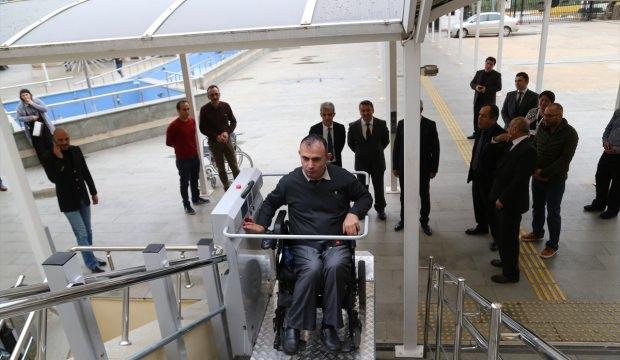 Antalya Adliyesinde engelli asansörleri hizmete başladı