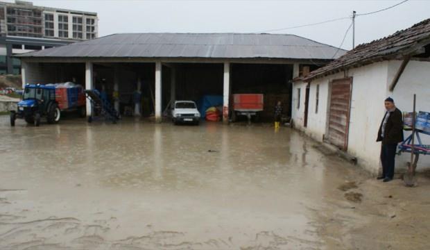 Samsun'da sulama borusu patladı
