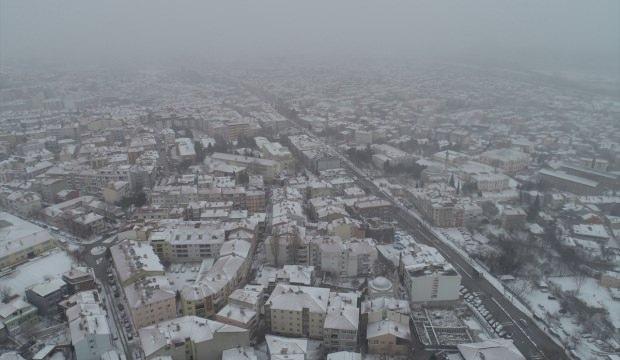 Edirne'de kar etkisini artırdı