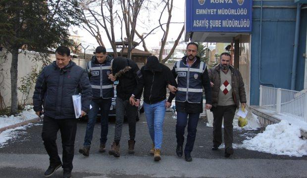 Asansör ekipmanı çalan 2 zanlı tutuklandı