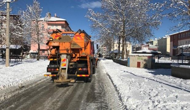 Beyşehir Belediyesi'nden karla mücadele seferberliği