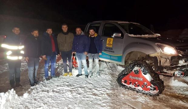 Konya'da dağda mahsur kalan 10 kişi kurtarıldı