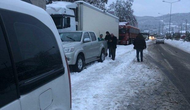 Zonguldak'ta kar yağışı
