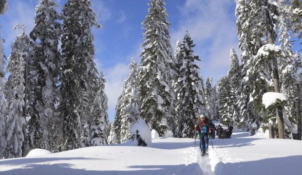 Ilgaz Dağı'na "doğa sporcuları" için kardan ev