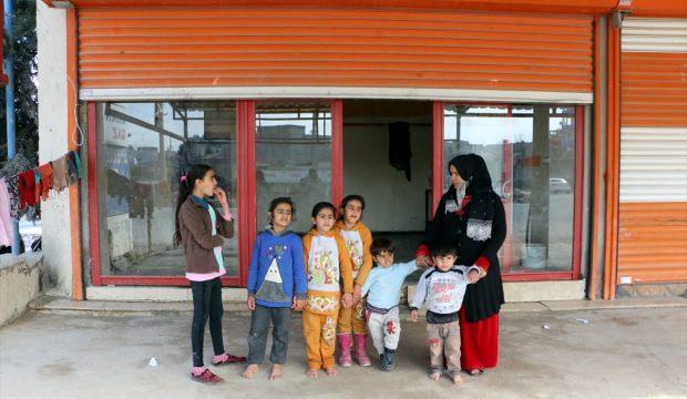 Suriyeli ailenin boş dükkanda yaşam mücadelesi