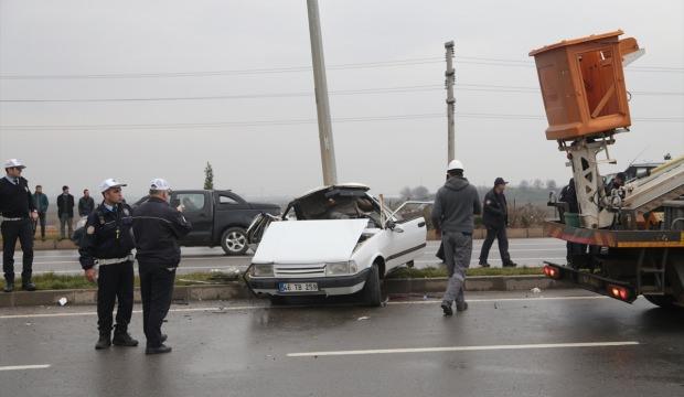 Kahramanmaraş'ta trafik kazası: 1 ölü, 1 yaralı