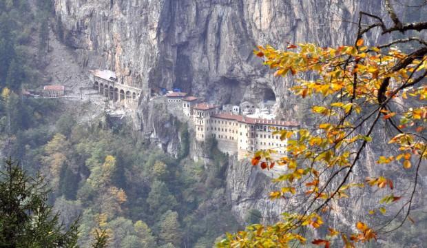 Sümela Manastırı'nda teleferik heyecanı