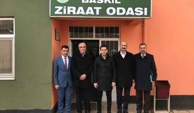 Kaymakam Murat, Baskil Ziraat Odasını ziyaret etti
