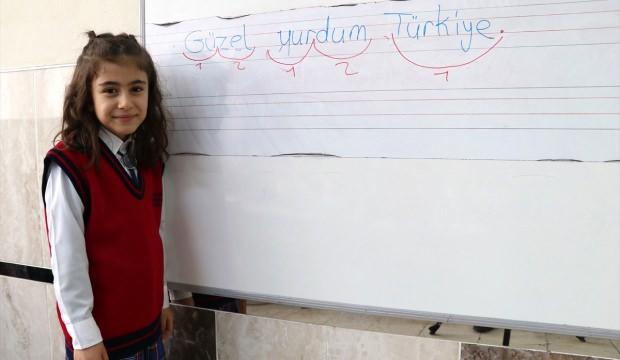 Elazığlı öğrencinin "Türkiye" hassasiyeti
