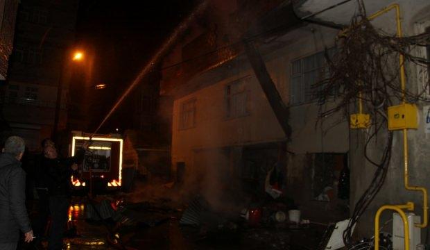 Bafra'da ev yangını