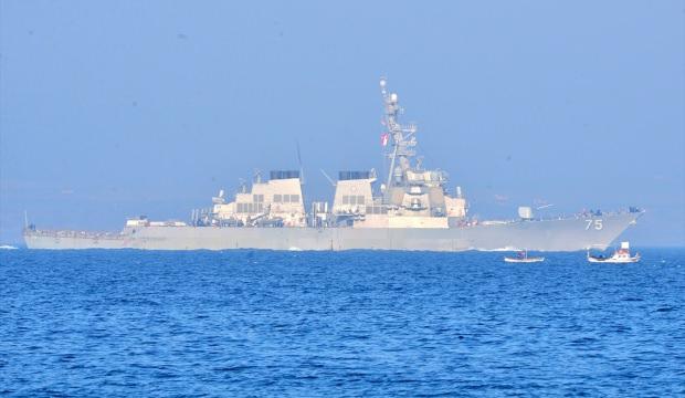 ABD askeri gemisi Çanakkale Boğazı'ndan geçti