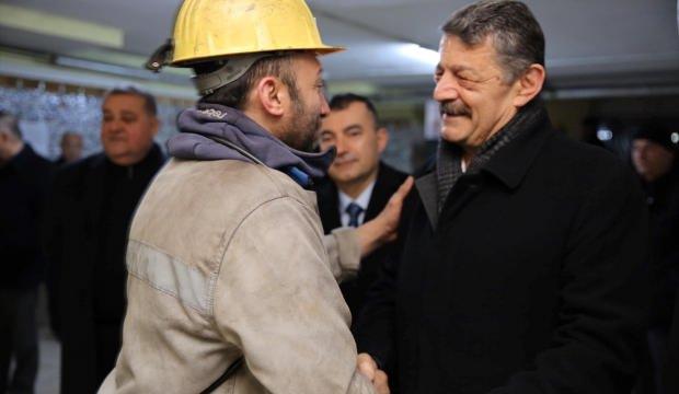Belediye Başkanı Akın'dan maden işçilerine ziyaret